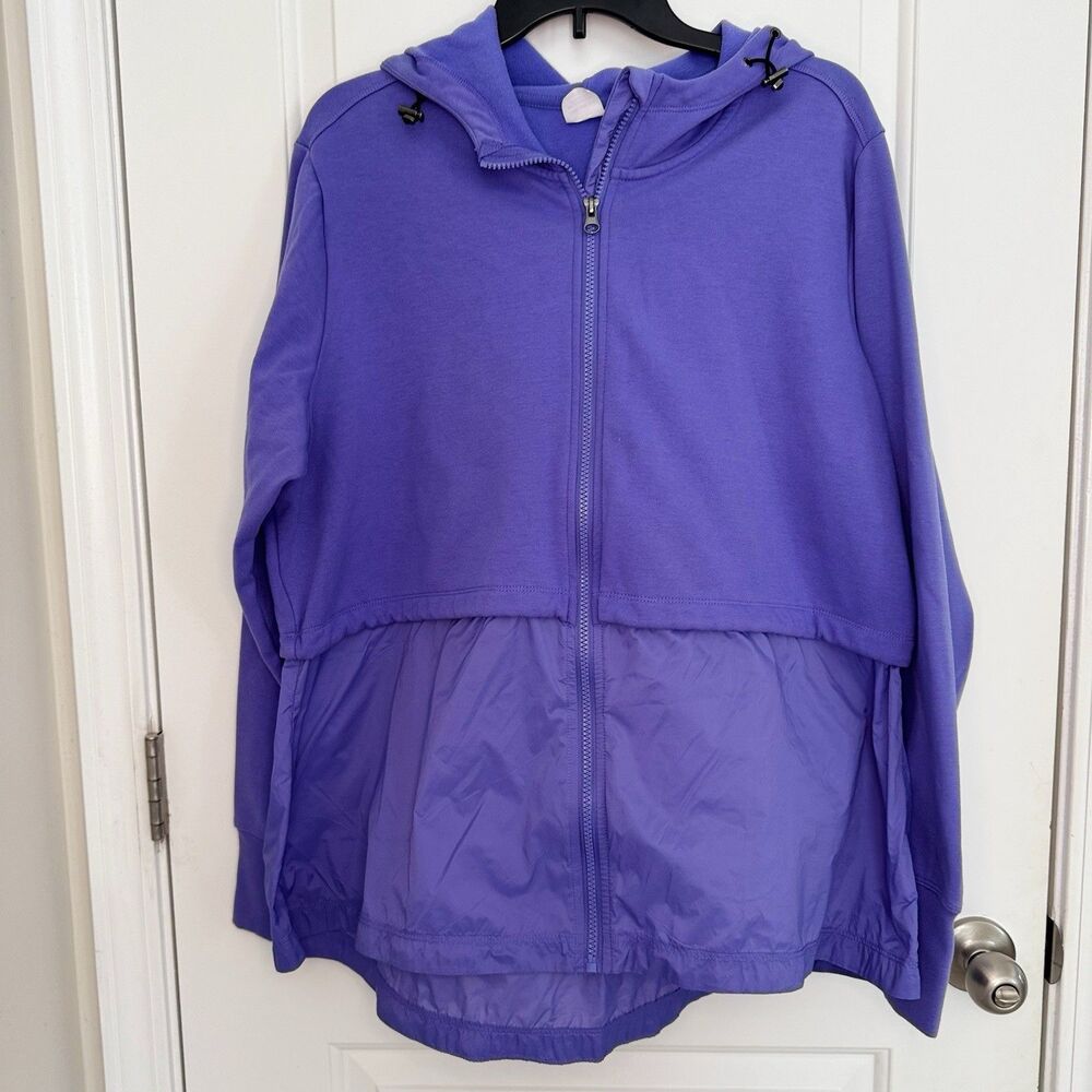 Athletic Works Lightweight Jacket/sweater Full zip 3XL Purple Athleisure